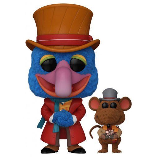 Funko POP Charles Dickens with Rizzo (Flocked) (The Muppet Christmas Carol)
