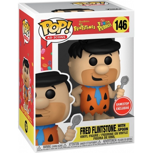 Fred Flintstone with Spoon dans sa boîte