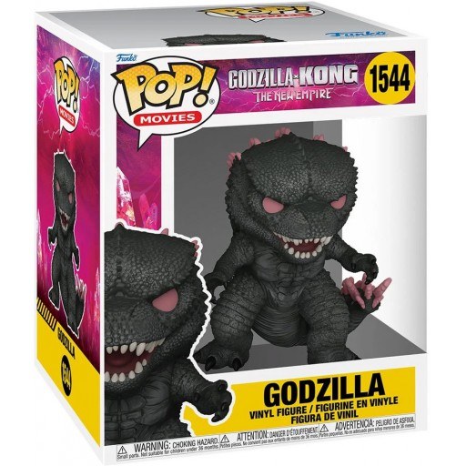 Godzilla (Supersized) dans sa boîte