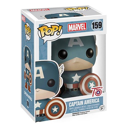 Captain America (Sepia) dans sa boîte