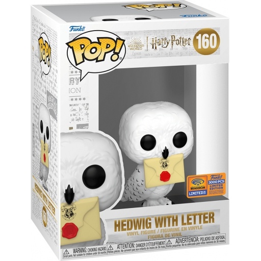 Hedwig with Letter dans sa boîte