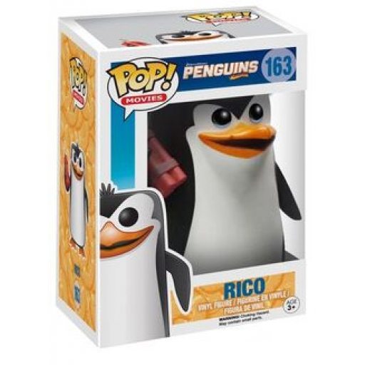 Peliculas Penguins Madagascar 10CM Funko Pop Rico Nr.163 Vinyl-Figur Aprox 