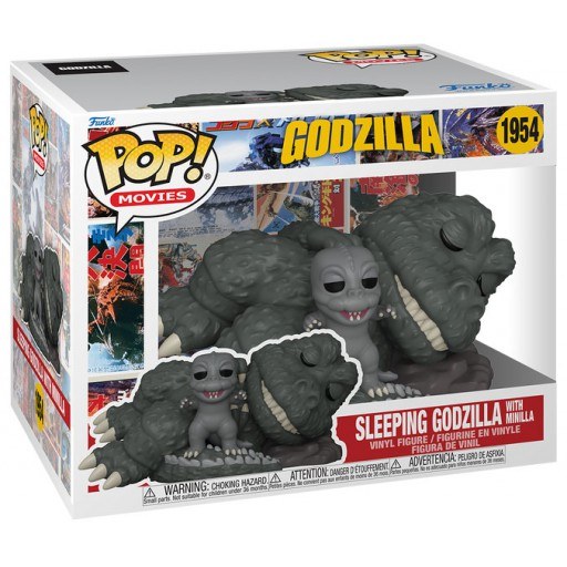 Sleeping Godzilla with Minilla