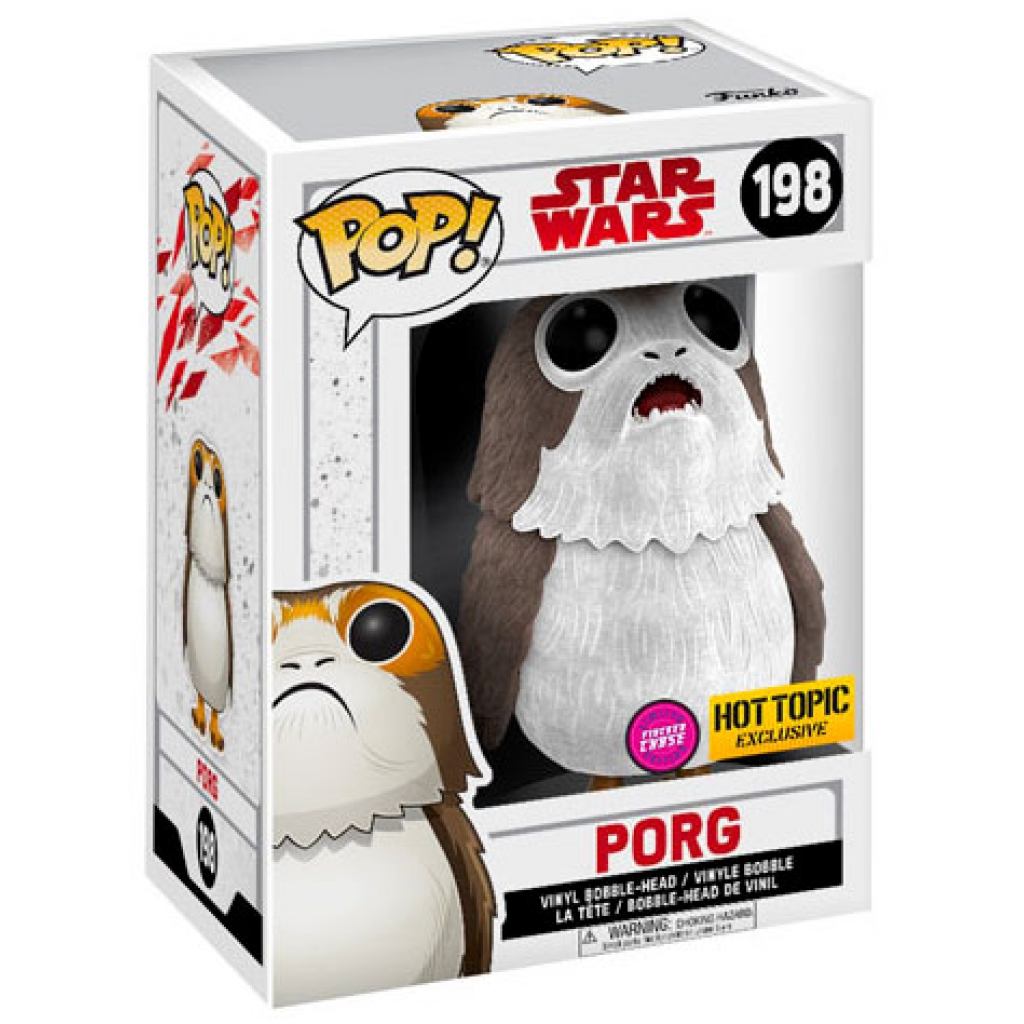 Funko Pop Star Wars The Last Jedi Porg Hot Topic Flocked Figure 198 for sale online 