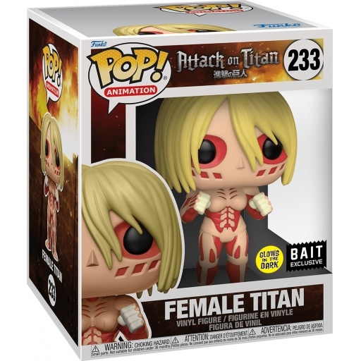 Female Titan (Glow in the Dark) dans sa boîte