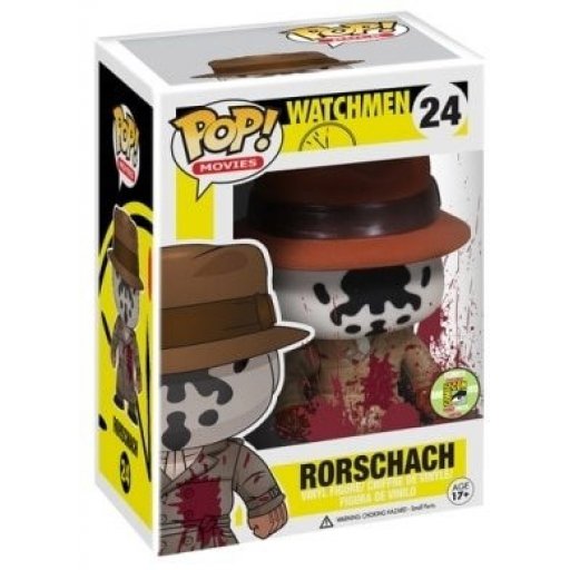 Rorschach (Bloody) dans sa boîte