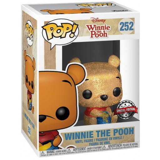 Winnie the Pooh Seated (Diamond Glitter)