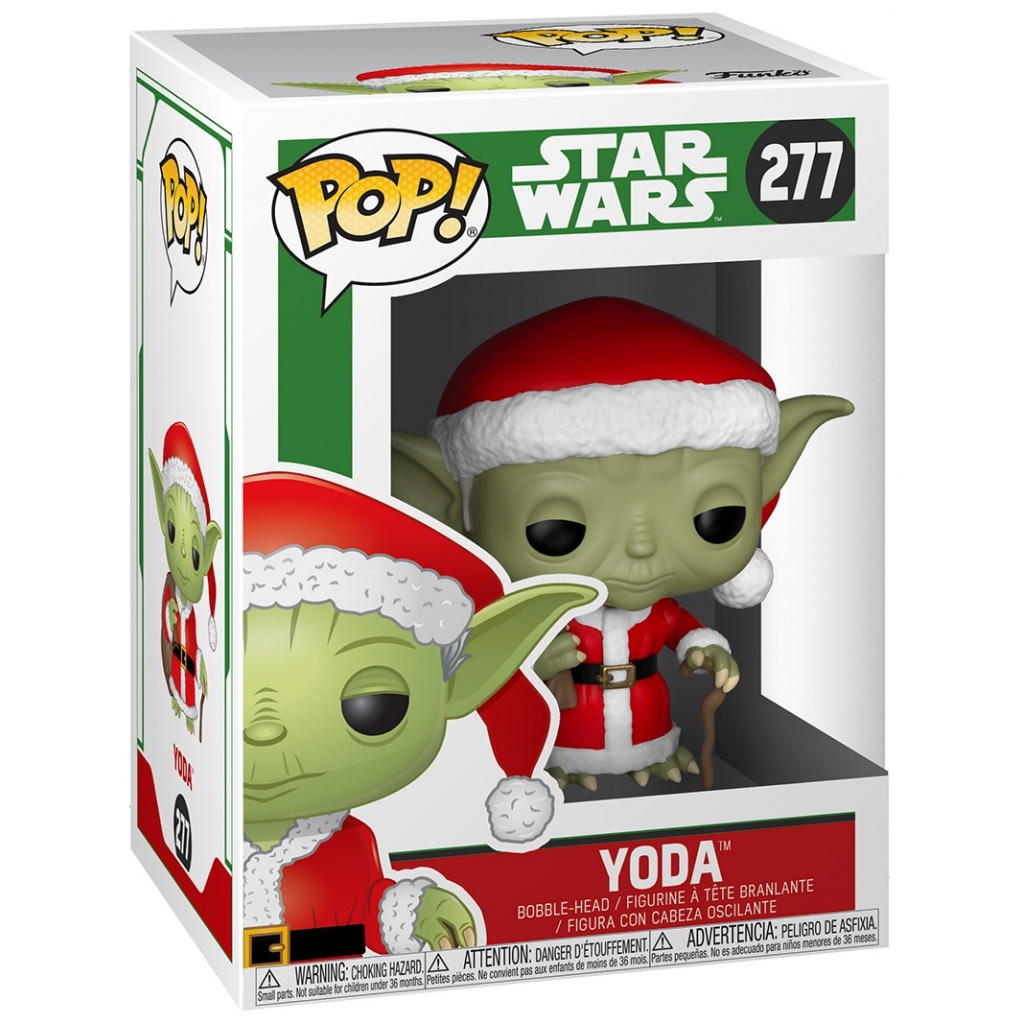 Yoda as Santa dans sa boîte