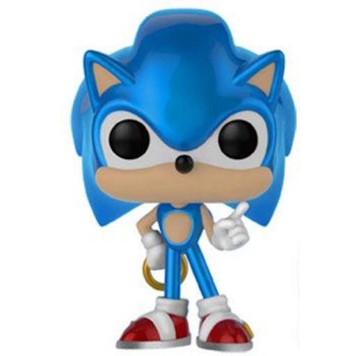 Funko POP Sonic with Ring (Metallic) (Sonic The Hedgehog)