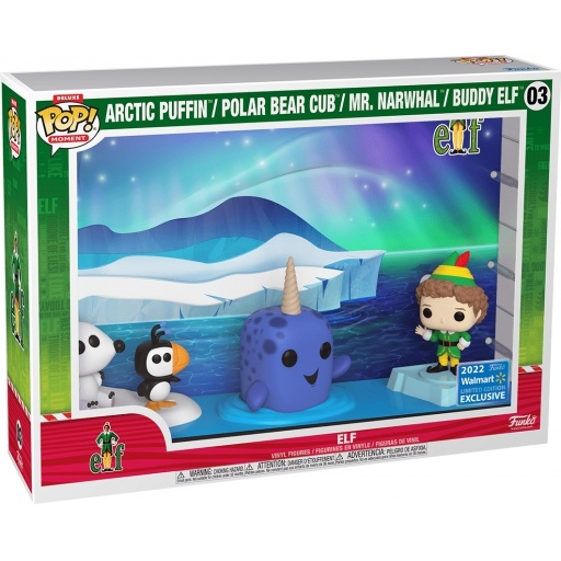 Arctic Puffin, Polar Bear Cub, Mr. Narwhal & Buddy Elf dans sa boîte