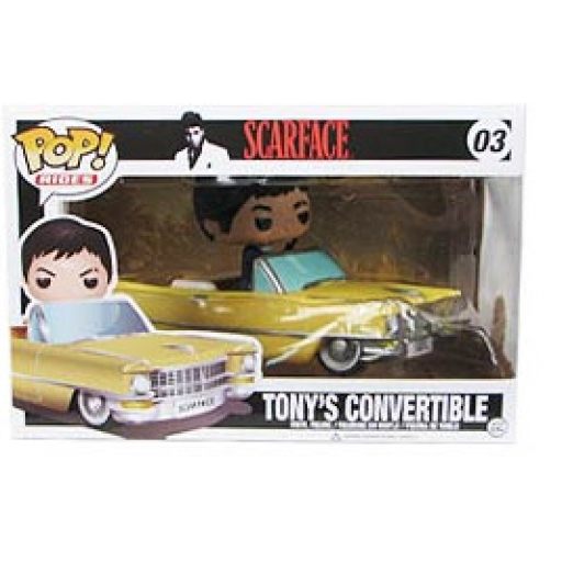 Funko POP Rides Scarface Tony Montana Tony's Convertible #03 NEW DAMAGED BOX