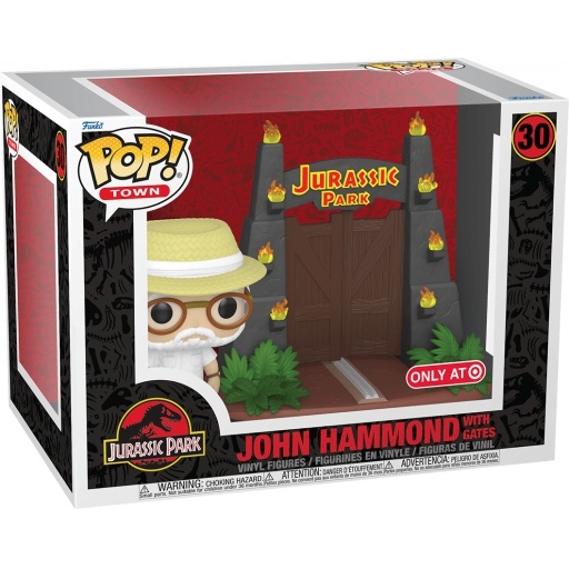 John Hammond with Jurassic Park Gates