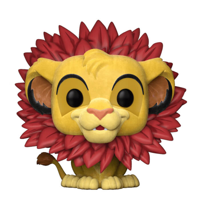 Funko POP Simba with Leaf Mane (Flocked) (The Lion King)