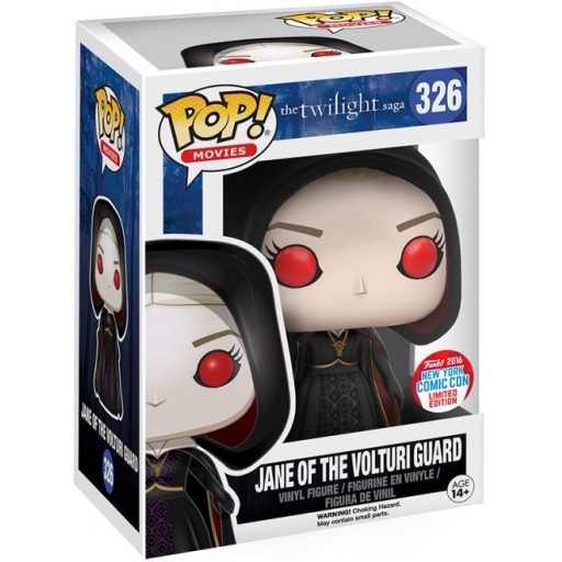 Movies: Twilight Saga Jane of the Volturi Guard Vinyl Figure No Hood Bundled with Pop BOX PROTECTOR CASE Funko Pop 