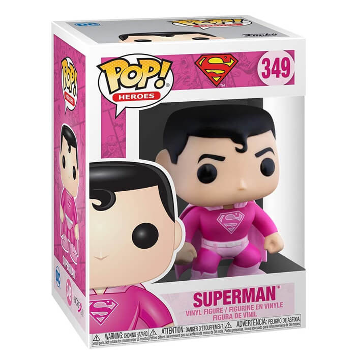 Superman  (Pink October) dans sa boîte