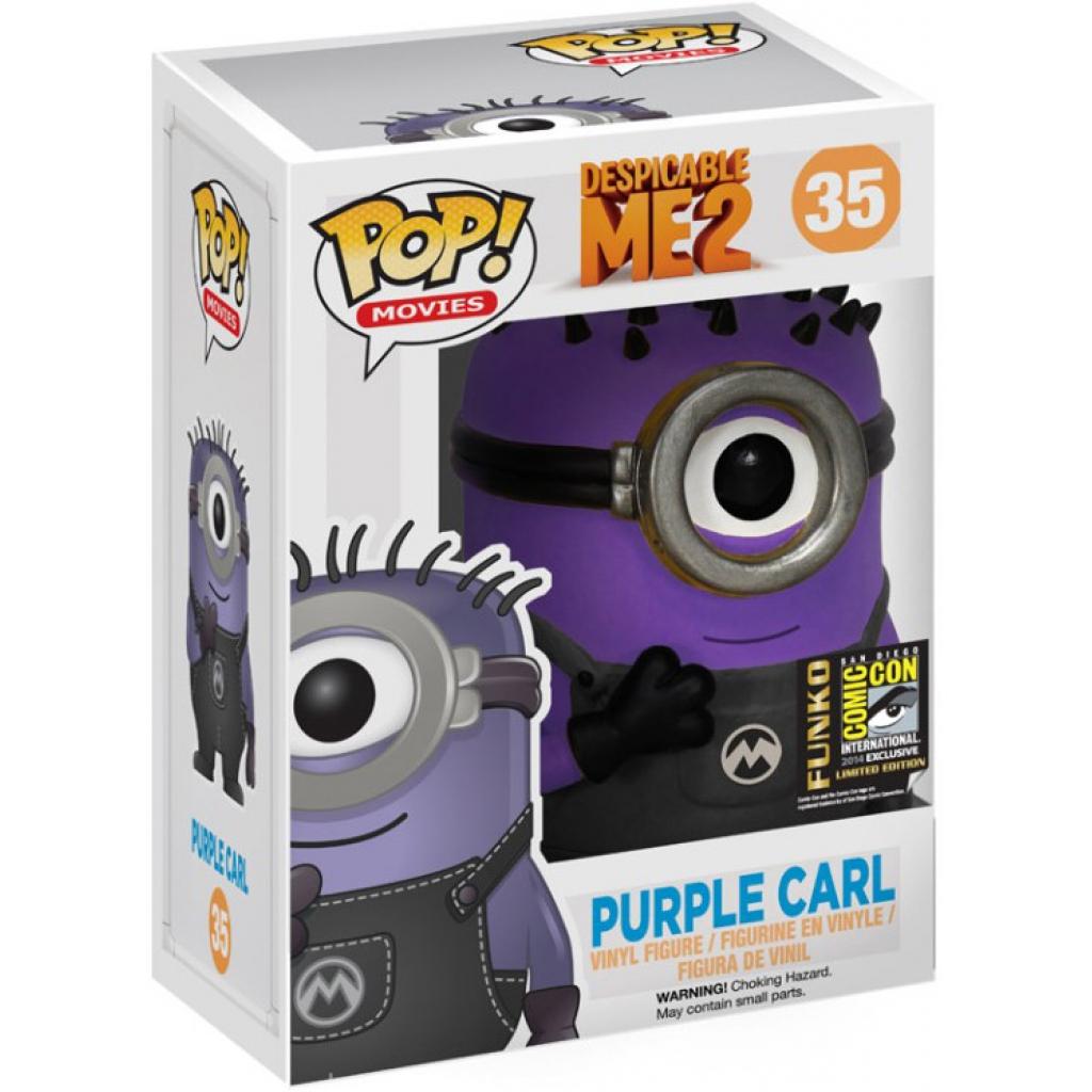 Purple Carl dans sa boîte