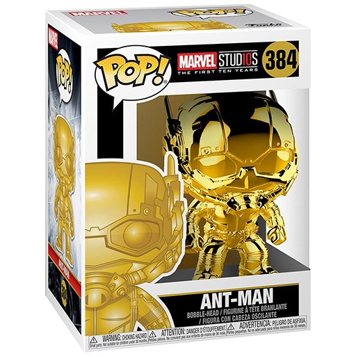 Ant-Man (Gold) dans sa boîte