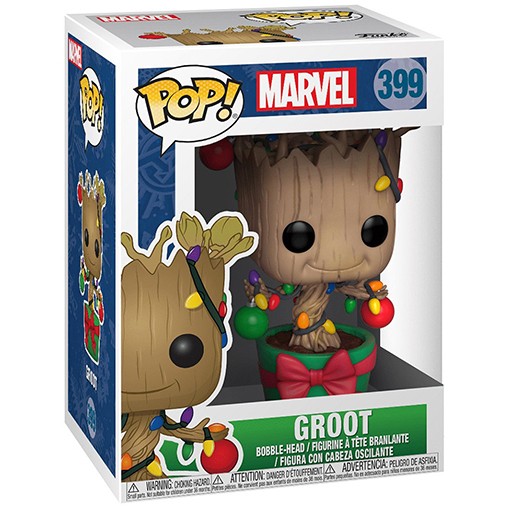 Groot (Holiday) dans sa boîte