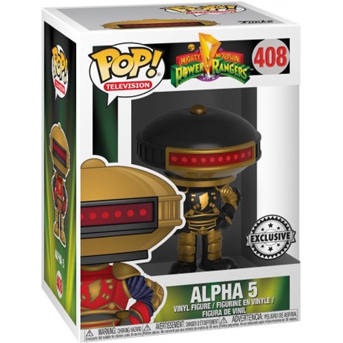 Alpha 5 Funko Pop Vinyl Figure Power Rangers Black And Gold Exclusive