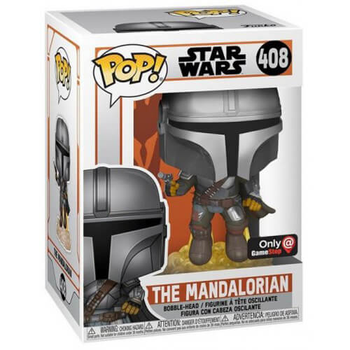 The Mandalorian Flying with Blaster
