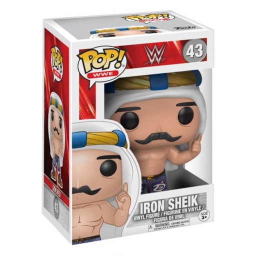 IRON Sheik Iran Wrestler Pop WWE #43 VINILE personaggio WWF Funko 