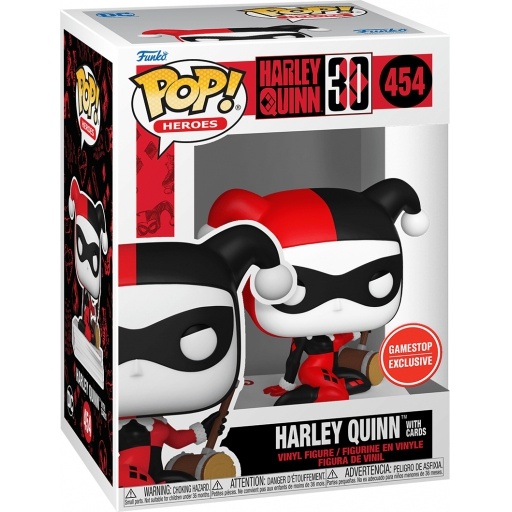 Harley Quinn with Cards dans sa boîte