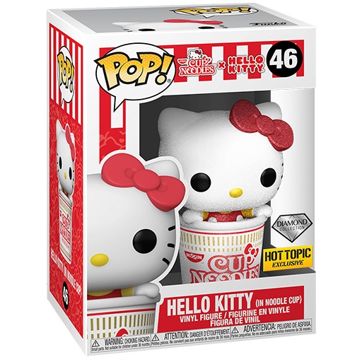 Hello Kitty in Noodle Cup (Diamond Glitter)
