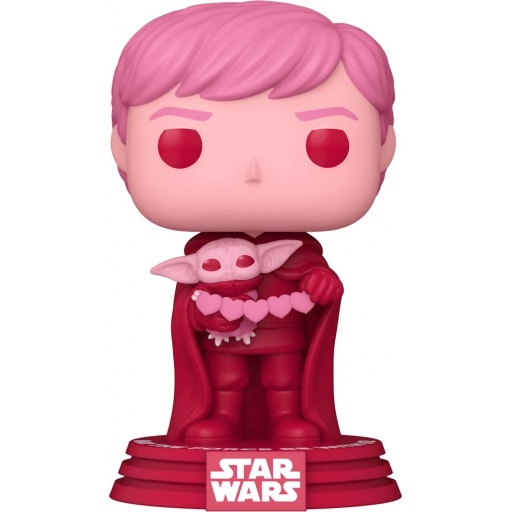 Figurine Funko POP Luke Skywalker with Grogu (Pink) (Star Wars (Valentine's Day))