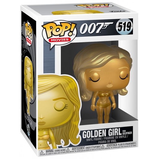 Golden Girl (Goldfinger) dans sa boîte