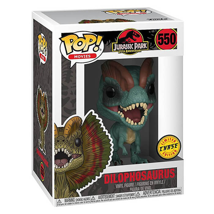 Dilophosaurus (with Frill) (Chase) dans sa boîte