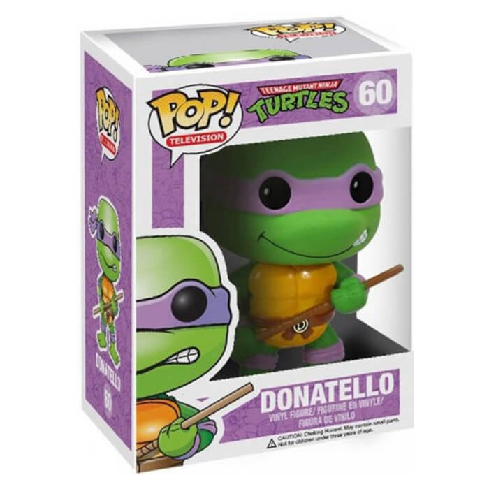Teenage Mutant Ninja Turtles Donatello Vinyl Pop Figur Funko Brandneu 