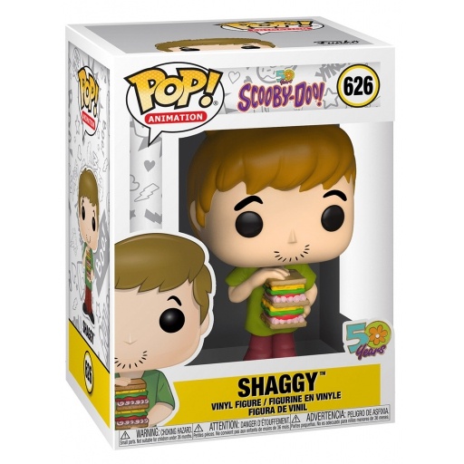 Shaggy with sandwich dans sa boîte