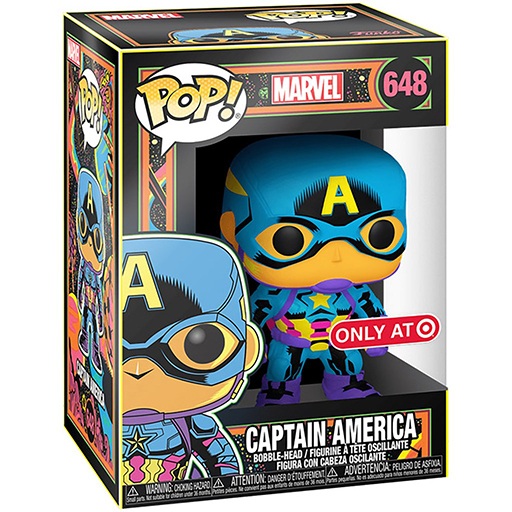 Captain America (Blacklight) dans sa boîte