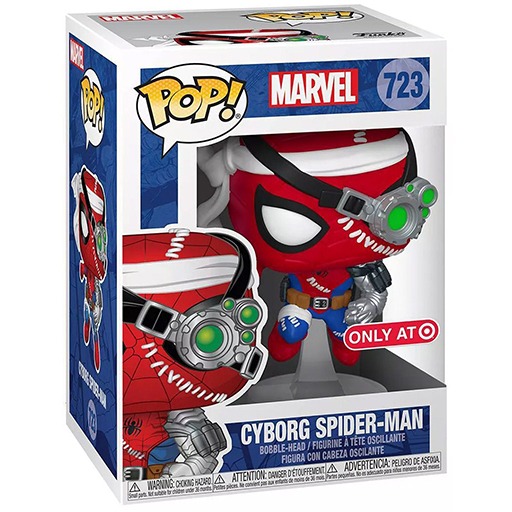 Cyborg Spider-Man dans sa boîte