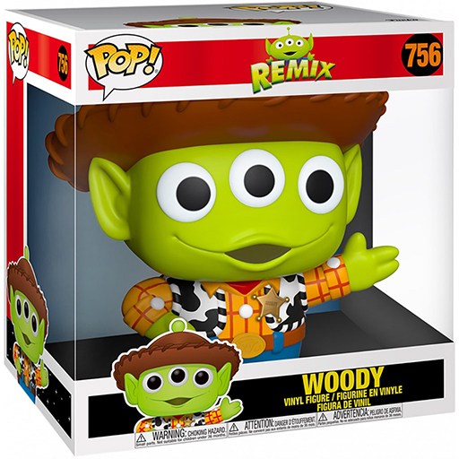 Woody (Supersized) dans sa boîte