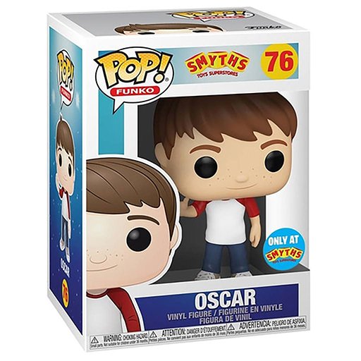 Oscar (Smyths Toys Superstores) dans sa boîte