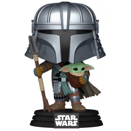 Funko POP Mandalorian with Grogu (Samurai) (Star Wars (Artist Series))