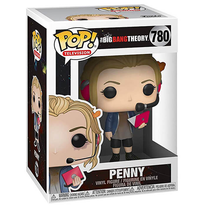 Penny with computer dans sa boîte