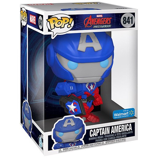Captain America (Supersized) dans sa boîte