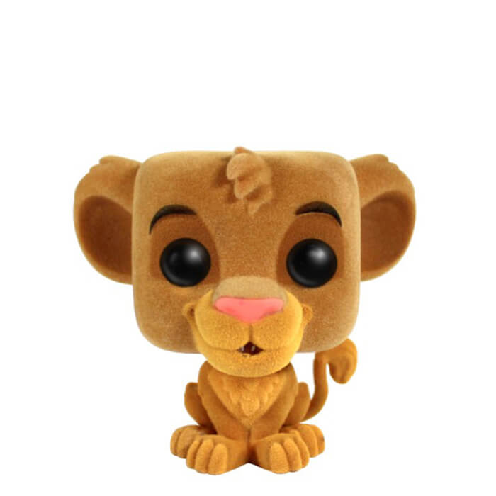 Figurine Pop Le Roi Lion [Disney] #496 pas cher : Simba - Flocked