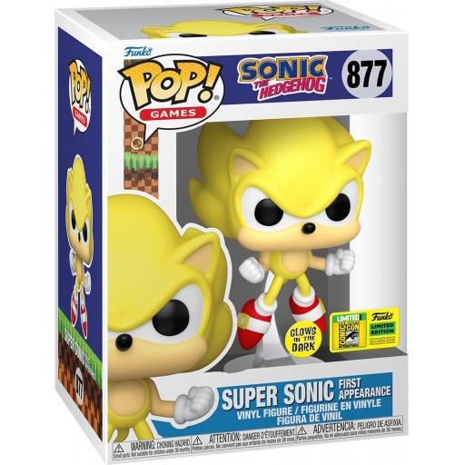 Super Sonic First Appearance (Glow in the Dark) dans sa boîte