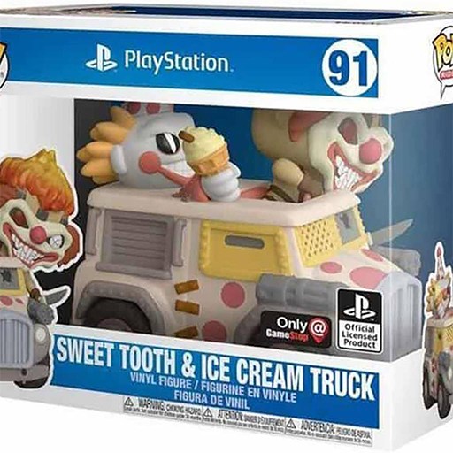 Funko Pop Rides Sweet Tooth & Ice Cream Truck Exclusive Figure #91 Playstation 