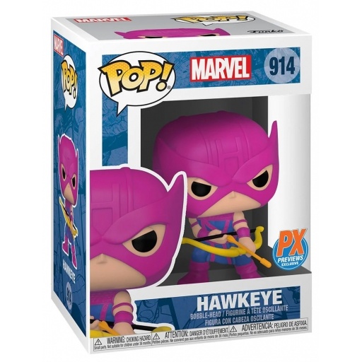 Hawkeye dans sa boîte