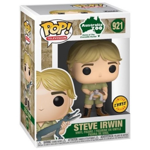Steve Irwin with Turtle (Chase) dans sa boîte
