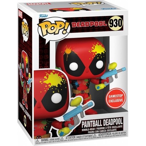 Paintball Deadpool dans sa boîte