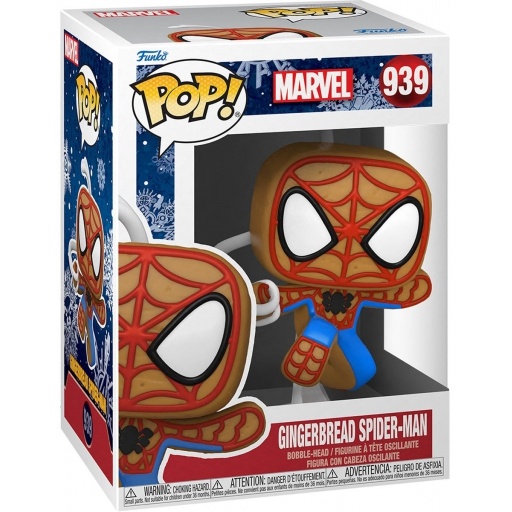 Gingerbread Spider-Man dans sa boîte