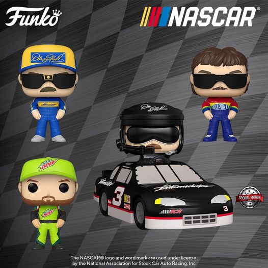 4 new POPs of the Nascar drivers (including one POP Rides)