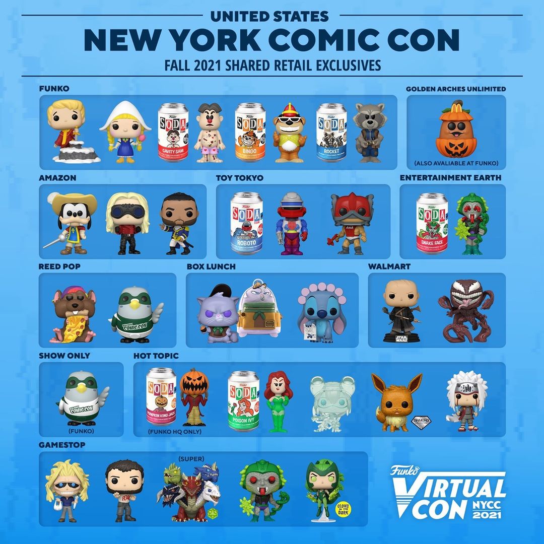 All the announcements of the Virtual Con NYCC 2021 (Fall Convention)