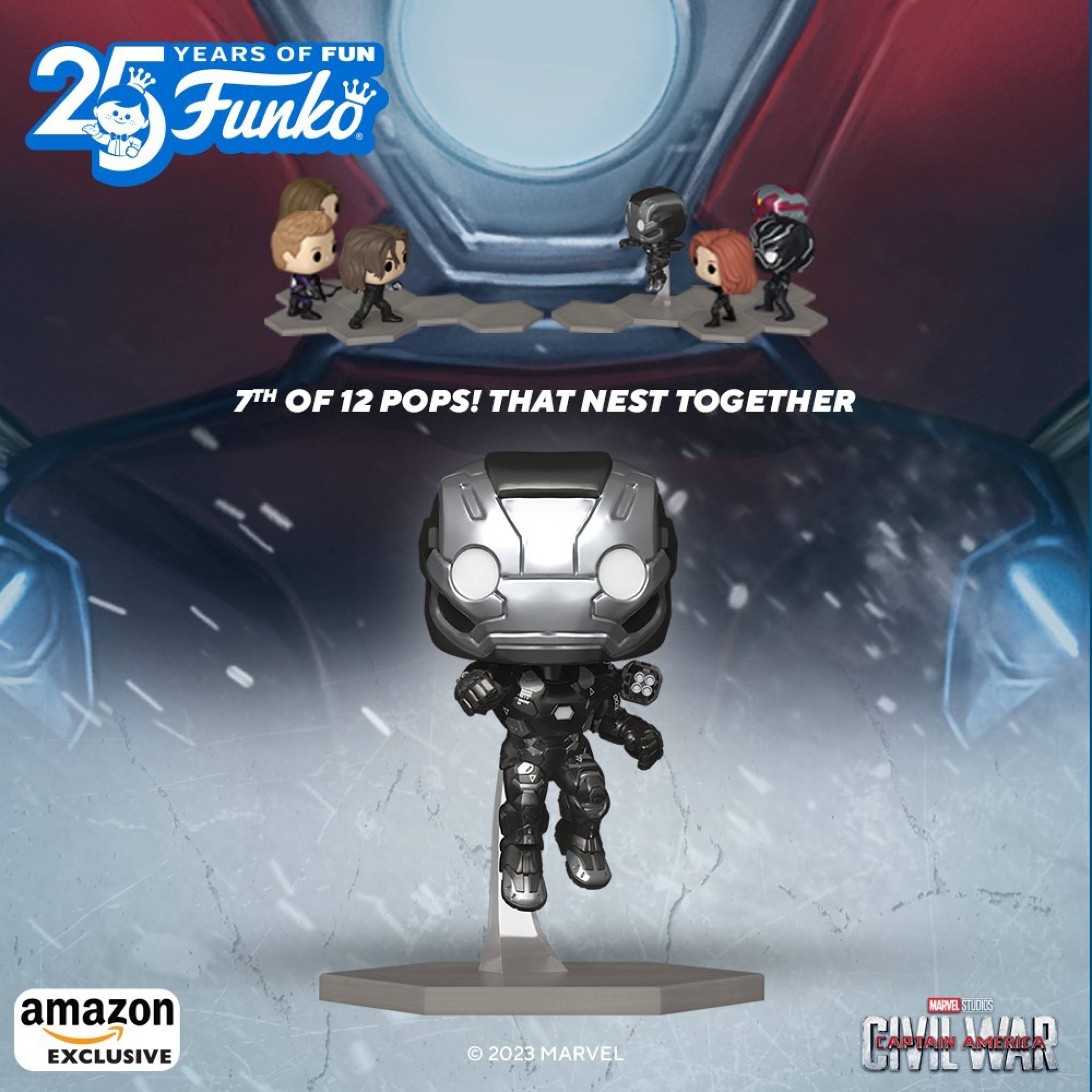 War Machine joins Captain America Civil War Funko POP Build A Scene Assemble