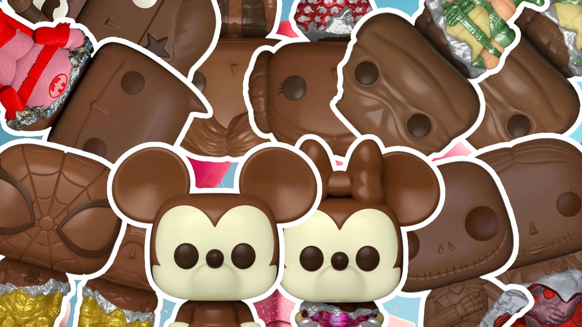 Chocolate versions of Funko POP figures for Christmas and Valentine's Day